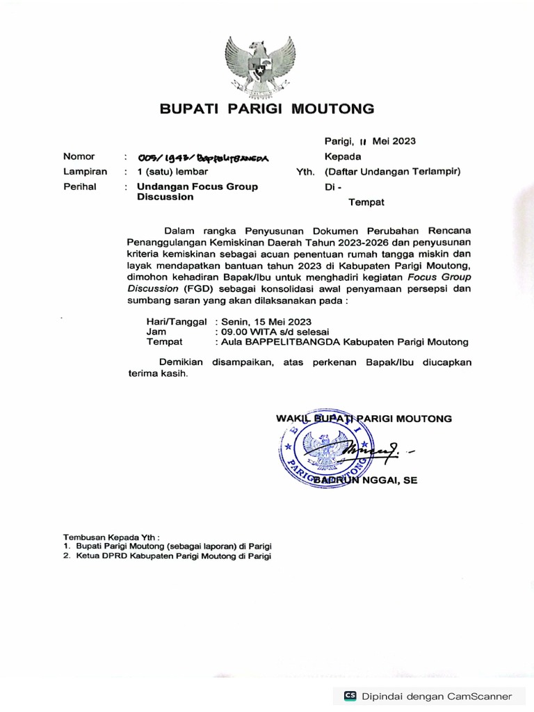 Undangan FGD-2 | PDF