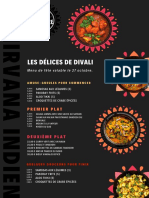 Noir Et Rose Mandala Divali Menu