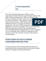 NGOs Role in Consumer Protection