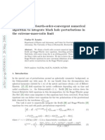 A Time-Domain Fourth-Order-Convergent Numerical Algorithm To Integrate Black Hole Perturbations in The Extreme-Mass-Ratio Limit