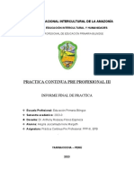 Estructura Del Informe Final de Practica III