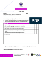 Annex L - COT-RSP Rating Sheet