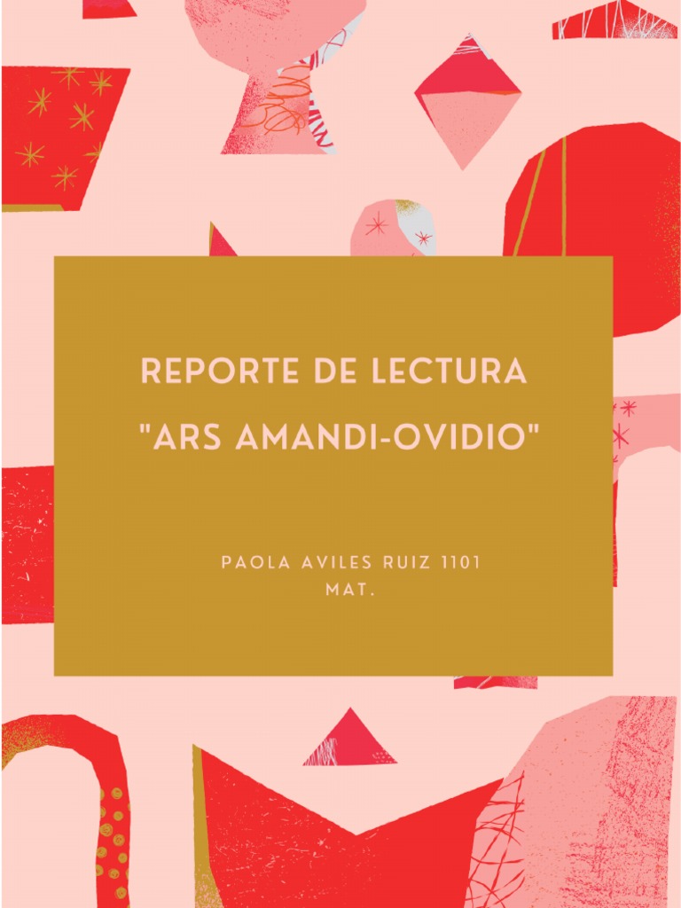 Ars Amandi PDF Ovidio