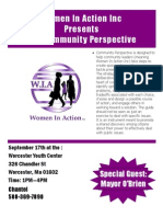 Women in Action Inc Presents The Community Perspective