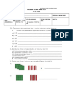 Prueba de Matemática Martes 24 de Abril