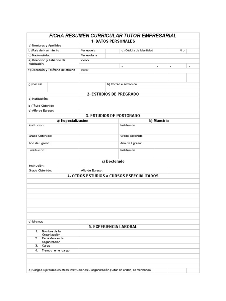Modelo Resumen Curricular Tutor - 1717762307