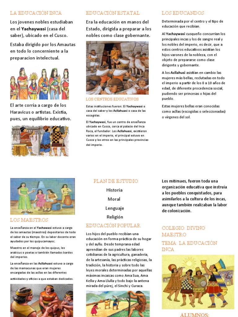 La Educación Inca | PDF | Imperio Inca | Pueblos Indígenas de las Américas