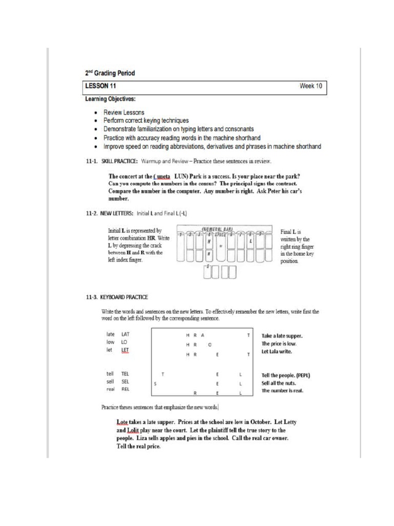 LESSON 11 With Learning Activity11 | PDF image.
