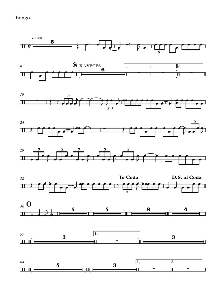 Lloraras - Bongo | PDF