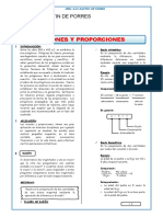 Razones y Proporciones para Cuarto de Secundaria