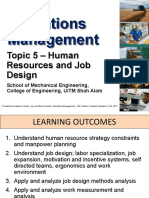 CHAPTER 5 Human Resources and Job Design - OCT2022