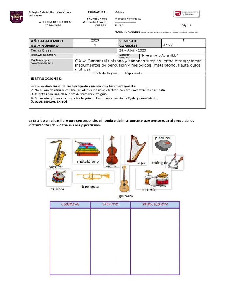 Intrumentos Musicales | PDF