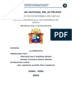 Informe de La Peridotita