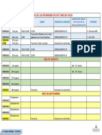 Fechas de Las Reuniones de GP