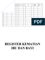 Register Kematian Ibu Dan Bayi