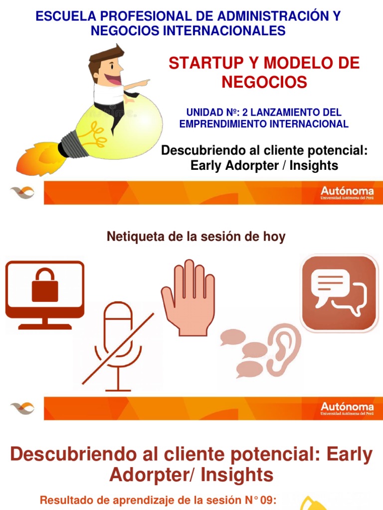Sesion 9 - Startup | PDF | Empresa de inicio | Pequeñas empresas y ...