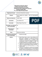 Ficha Jurisprudencial No.129 Sentencia SL3657 de 2022