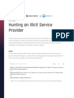 Maltego Case Study - Hunting An Illicit Service Provider