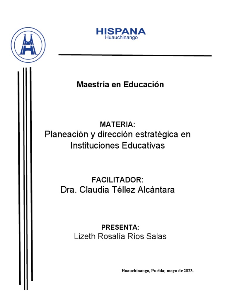 Planeación y Dirección Estratégica en Instituciones Educativas | PDF