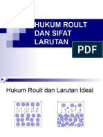 HUKUM ROULT DAN SIFAT LARUTAN