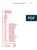 Naming Compounds Test Review Practice