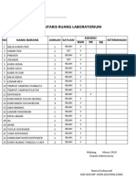 Inventaris Laboratorium 2018