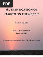 Download Authentication of Hadith on the Rajah Keywords rajah Imam Mahdi Shiite Hadith Shia Shii Islam eschatology by aminainloes SN64954416 doc pdf