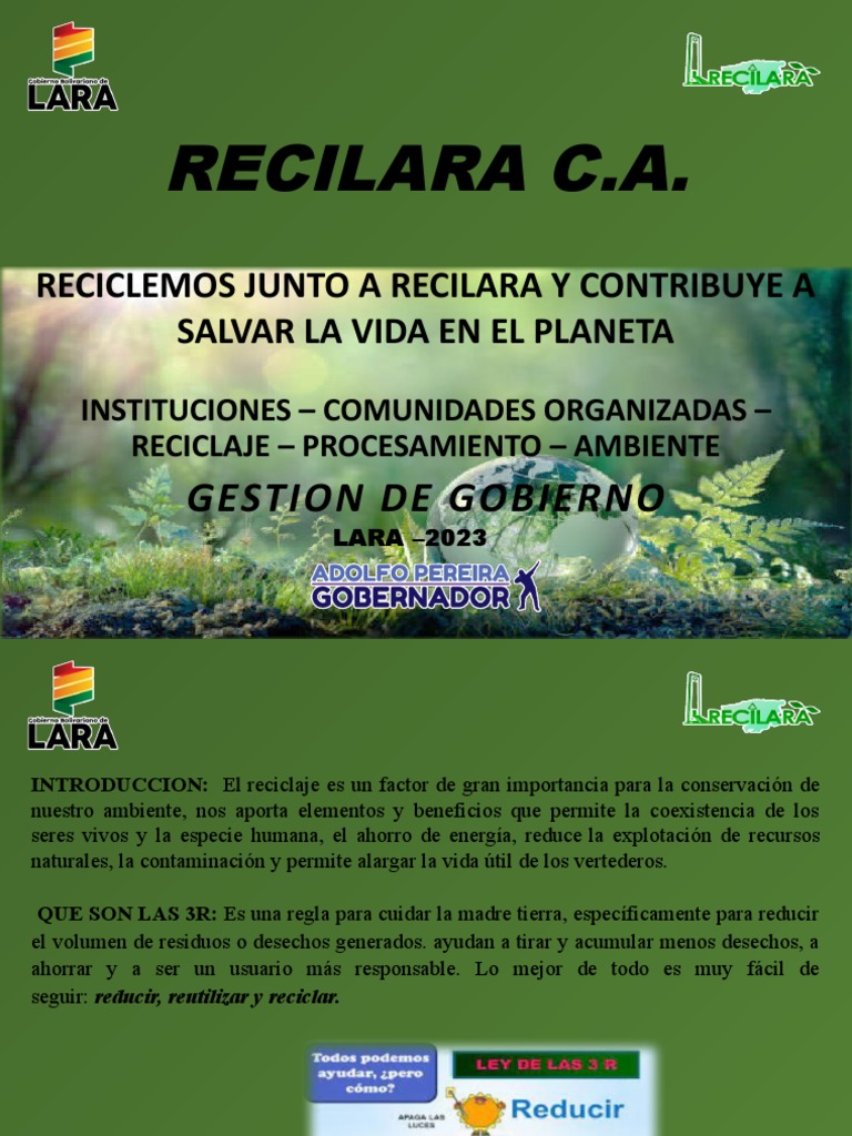 Reciclaje: Claves para salvar el planeta | PDF | Reciclaje | Residuos