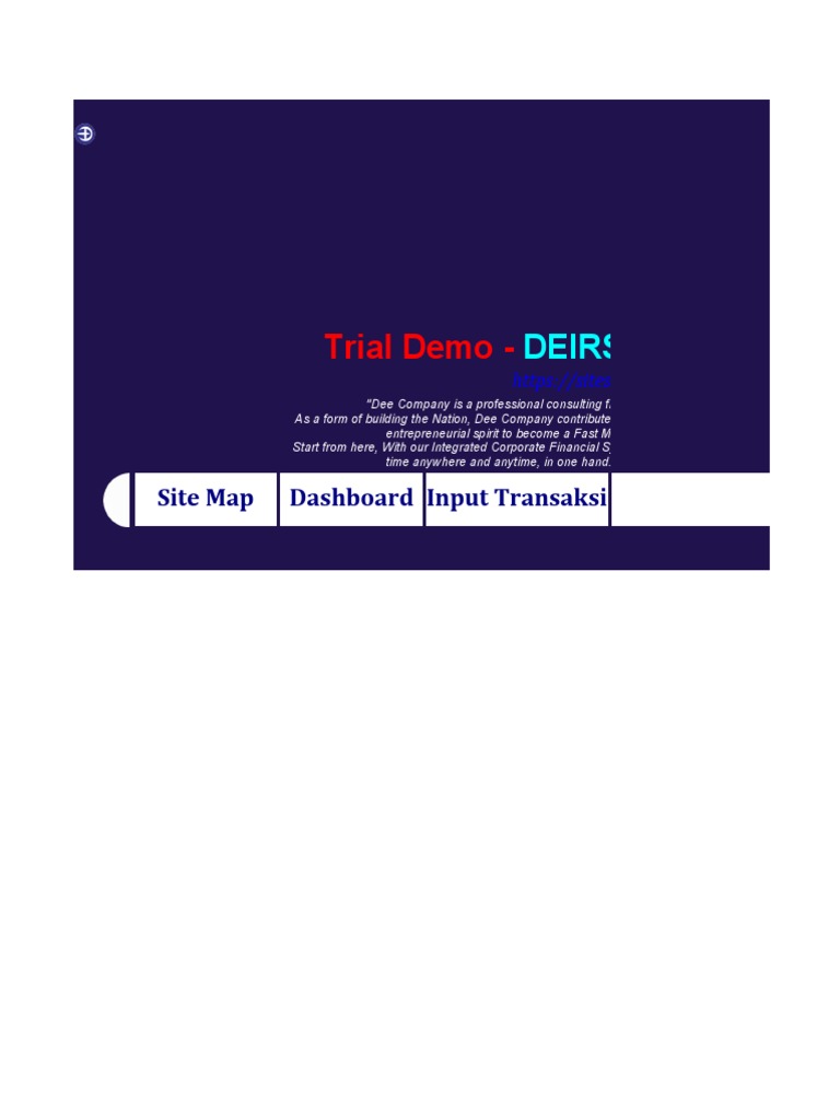 Trial Integrasi Reporting System Pdf Business Corporate Jargon