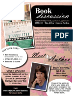 Lipstick Book Discussion Flyer