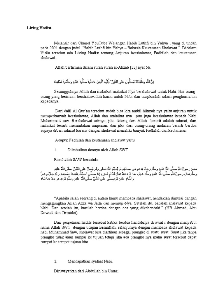 Living Hadist | PDF