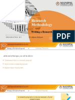 Research Methodology - 2.7 - Writing A Research Proposal