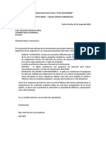 Oficio de Entrega de Pruebas Diagnosticas