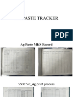 Ag Paste Tracker