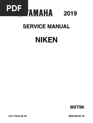 YAMAHA NIKEN MXT850 サービスマニュアル 2019 Niken 850 | PDF | Motor Oil | Clutch