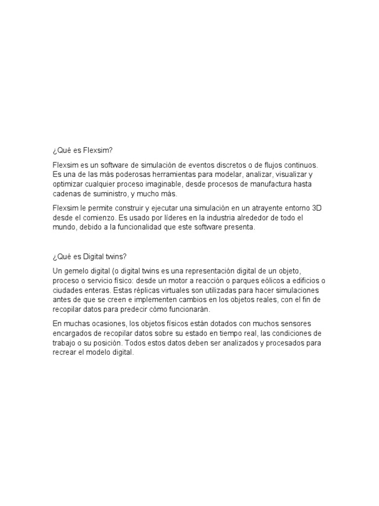 Qué Es Flexsim | PDF | Software | Simulación