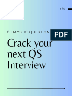 Quantity Surveyor Interview Questions Part-5