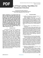 Comparison of Deep Learning Algorithms For Pneumonia Detection