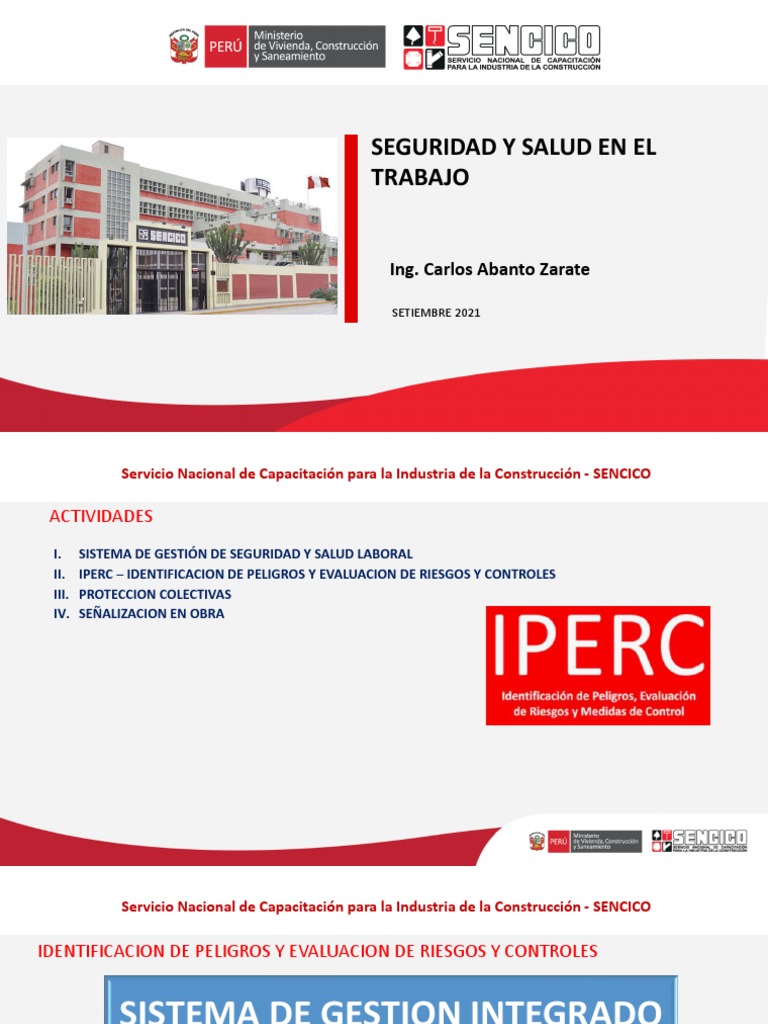 Ppt5 Iperc Identificacion De Peligros Pdf Riesgo Evaluación De