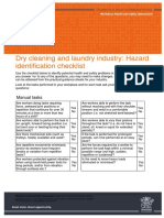 Hazard Identification Checklist Drycleaning