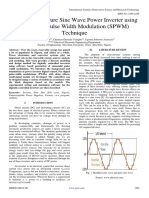 Modeling of A Pure Sine Wave Power Inverter Using Sinusoidal Pulse Width Modulation (SPWM) Technique