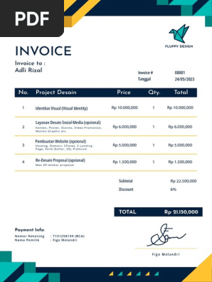 Invoice Pengajuan Kerjasama 