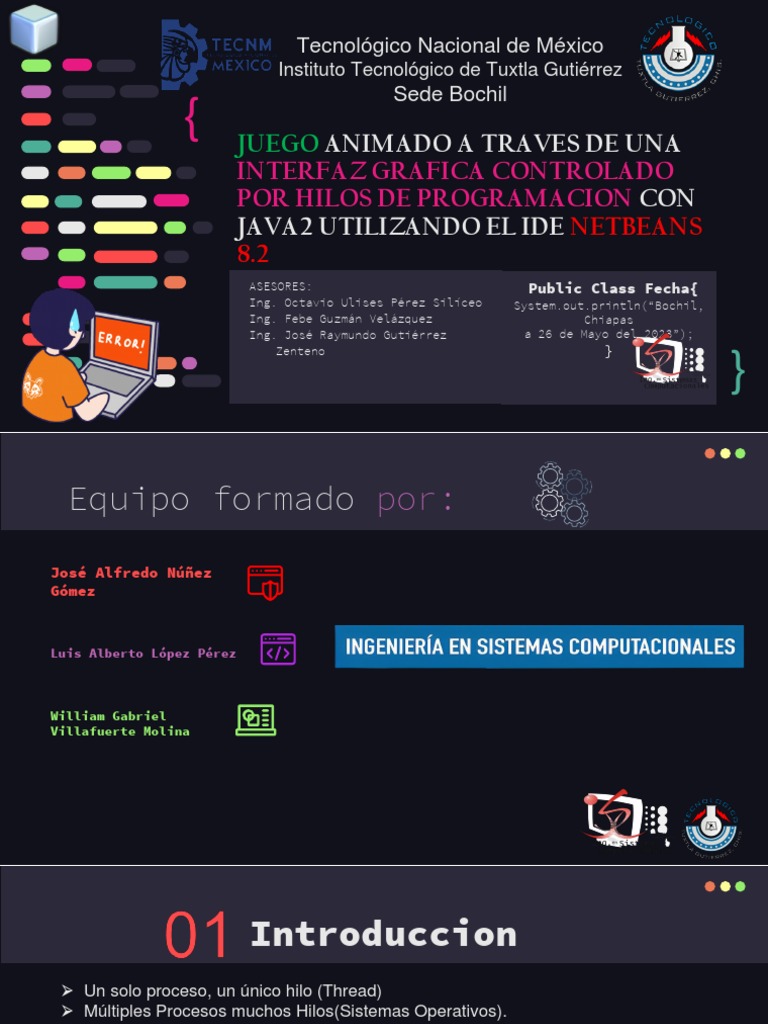Juego Animado en Java con Hilos | PDF | Hilo (Computación) | Java ...