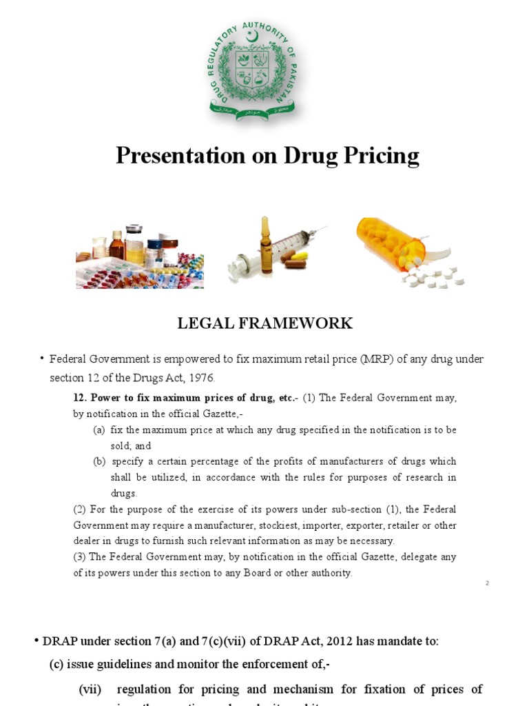Presentation On Drug Pricing Pdf