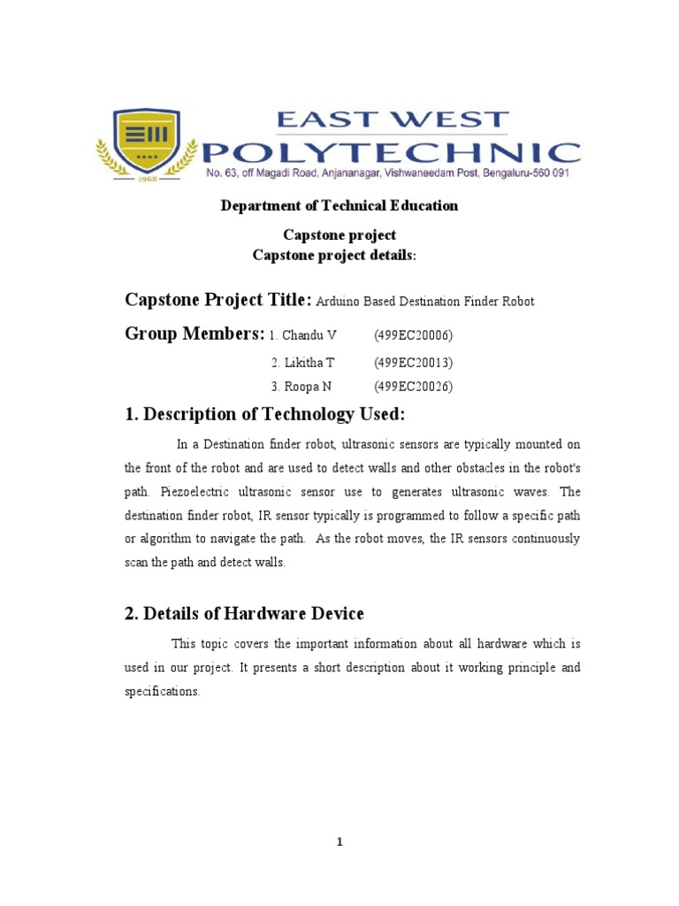 Department of Technical Education | PDF | Arduino | Embedded System