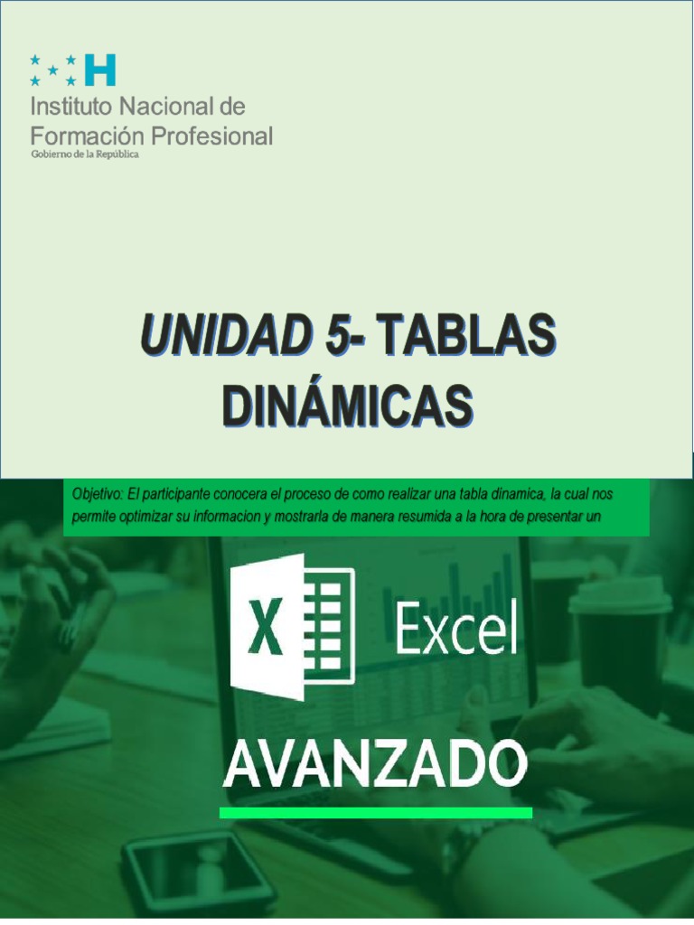UNIDAD 5 Tablas Dinámicas PDF Microsoft Excel Información