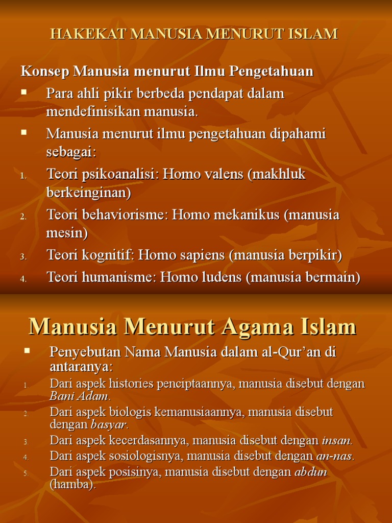 Hakekat Manusia Menurut Islam | PDF | Ilmu Sosial