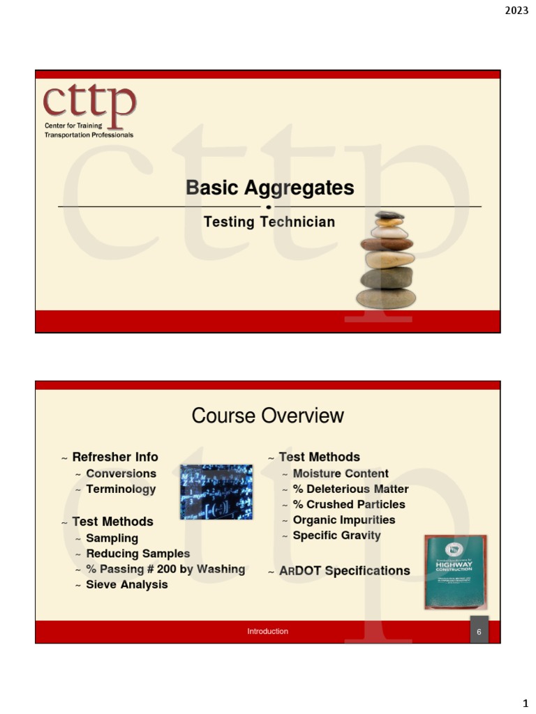 Basic Aggregates Classroom Slide Presentation Pdf Gravel