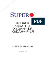 X8DAH+ X8DAH+-F X8DAH+-LR X8DAH+-F-LR USER S MANUAL. Revision 1.2b