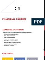 Topic 1 - Financial System